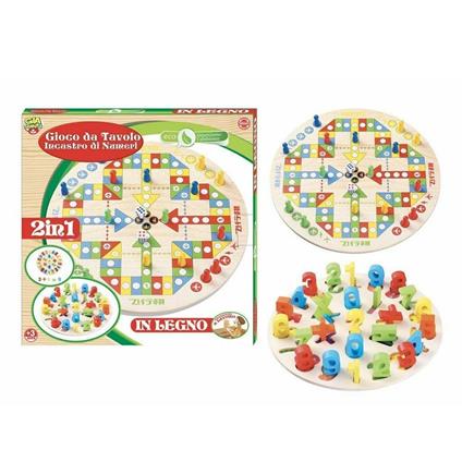 GIOCO EDUCATIVO INCASTRO NUMERI 2IN1 IN LEGNO DA TAVOLO GIOCATTOLO GIOCO BAMBINI