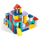 BLOCCHI COLORATI IN LEGNO COSTRUZIONI BUILDING BLOCKS PER BAMBINI 3+ ANNI