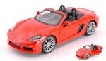 Porsche 718 Boxster Cabriolet Orange 1:24 Model Bu21087O