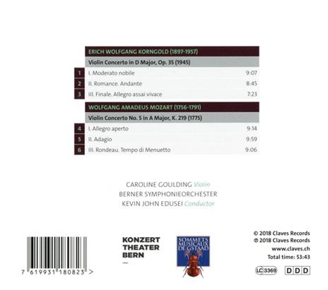 Violin Concertos - CD Audio di Wolfgang Amadeus Mozart - 2