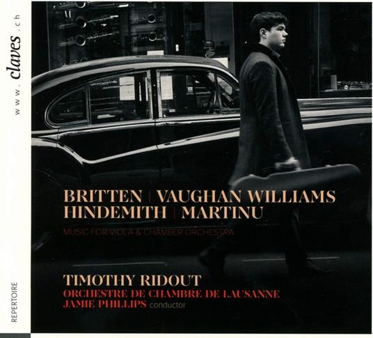 Timothy Ridout: Britten, Vaughn Williams, Hindemih, Martinu - CD Audio