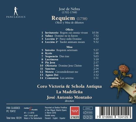 Requiem - CD Audio di José de Nebra - 2
