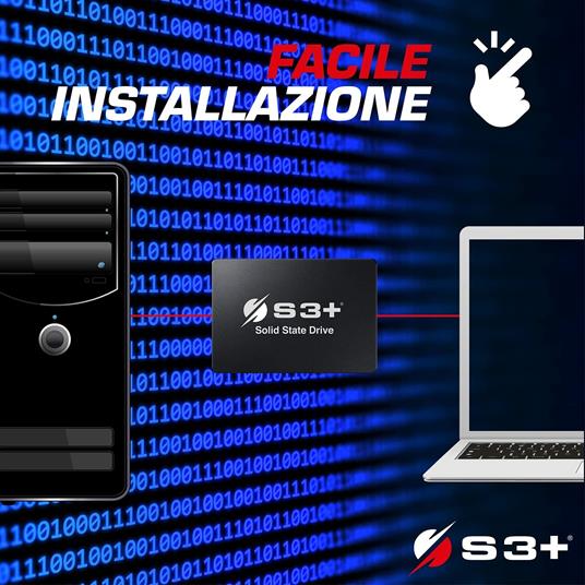 S3+ Full Capacity SSD 512 GB SATA III Serie PRO | Solid State Disk Interno  SSD