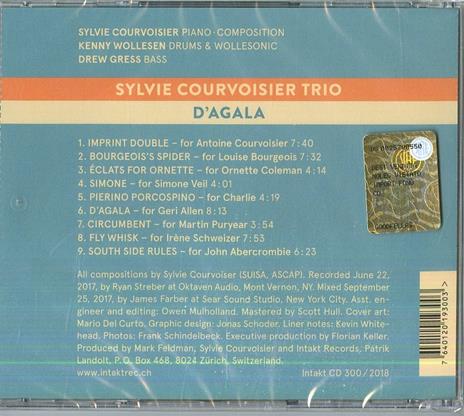 D'agala - CD Audio di Sylvie Courvoisier - 2