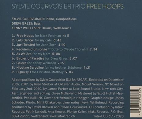 Free Hoops - CD Audio di Sylvie Courvoisier - 2