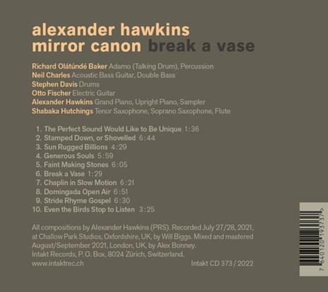 Break a Vase - CD Audio di Alexander Hawkins - 2