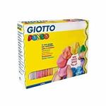 Pasta da modellare Giotto Pongo. Scatola 12 panetti da 450 g. Colori assortiti