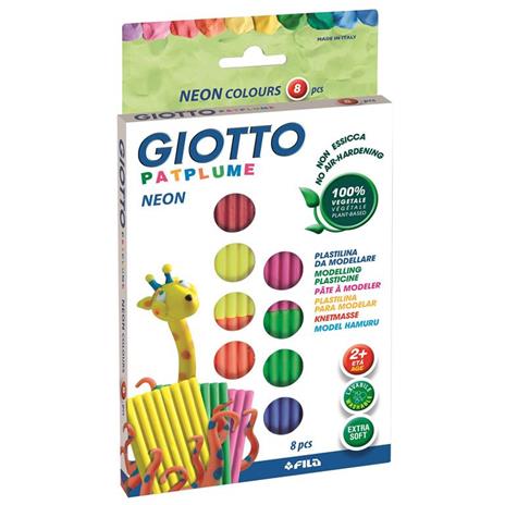 Pasta da modellare Giotto Patplume. Scatola 8 panetti da 33 g. Colori assortiti - 2