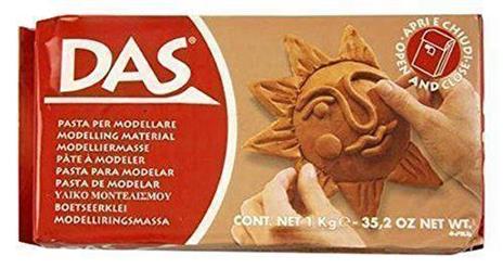 Pasta da modellare Das Panetto 1 kg Terracotta - 56