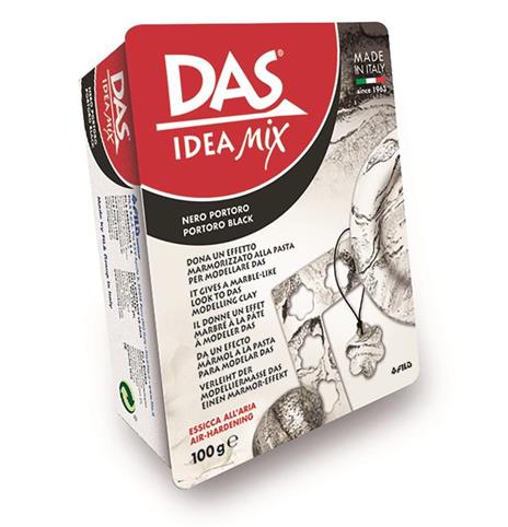 Pasta da modellare marmorizzante DAS Idea Mix 100 g. Nero portoro - 2