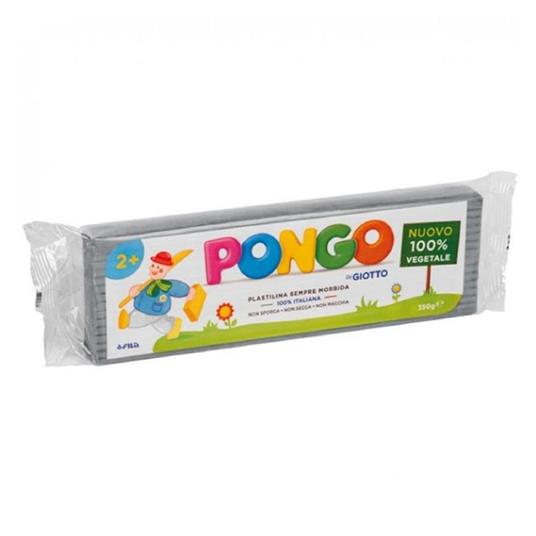 Plastilina Pongo By Giotto - Panetto 350 Gr. - Argento