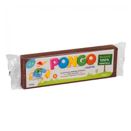 Plastilina Pongo By Giotto - Panetto 350 Gr. - Marrone