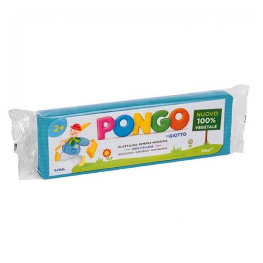 Plastilina Pongo By Giotto - Panetto 350 Gr. - Cyan