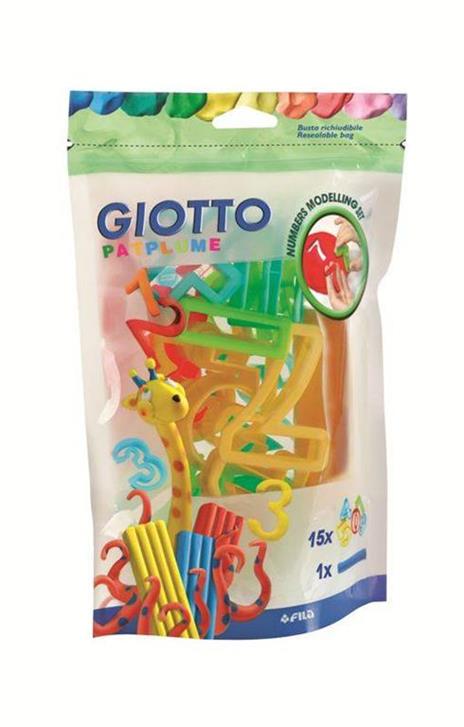 Fomine per pasta da modellare Giotto Patplume. Busta 16 numeri - 2