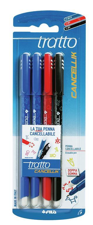 FILA 4 penne cancellabili tratto cancellik - Tratto - Cartoleria e scuola |  IBS