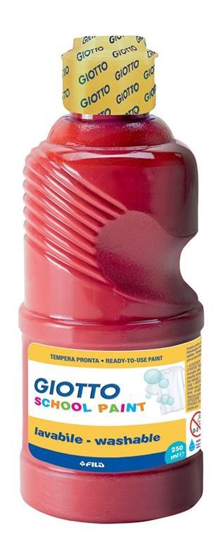 Giotto Tempera pronta school paint 250 ml Flacone 250 ml Rosso scarlatto - 2