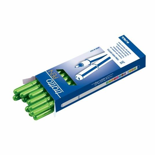 Tratto Pen verde fluo. Astuccio 12 pezzi