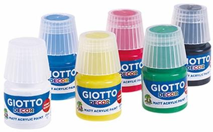 Tempera Giotto Decor Acrilica Ml.25 In 6 Colori Assortiti