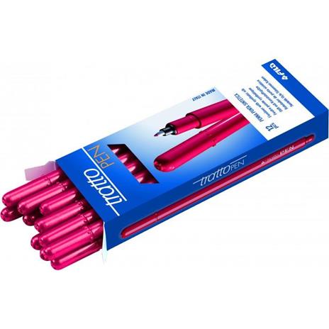 Tratto Pen penna tecnica Magenta Fine 12 pezzo(i) - 2