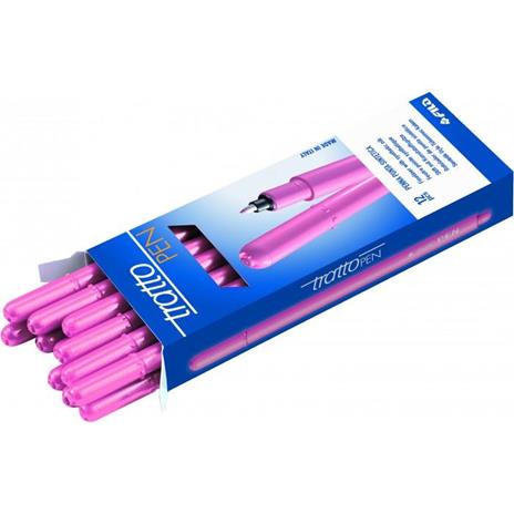 Tratto Pen penna tecnica Rosa Fine 12 pezzo(i)