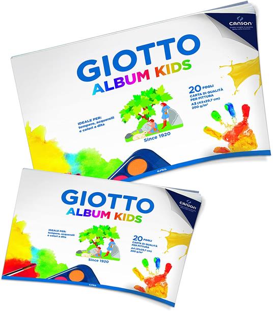 Album per pittura Giotto Album Kids A3 20 fogli 200 g/m2 - 2