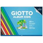 Album carta colorata liscia Giotto Album Kids A4 20 fogli 120 g/m2