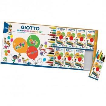 Giotto Mini Pencils Party Gifts 10 Astucci Regalo Da 6 Mini Matite Colorate  Per Bambini 