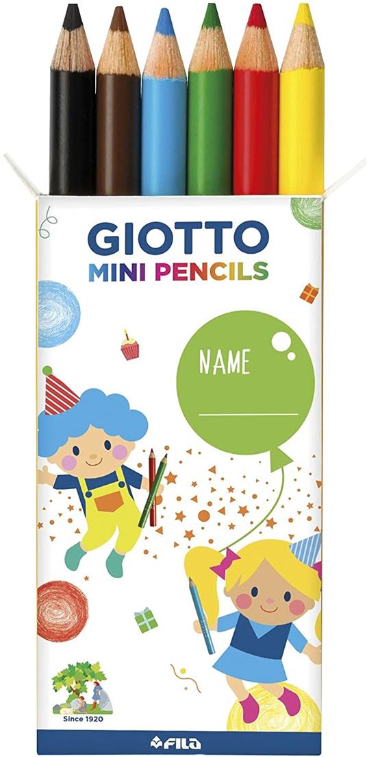 Party Set Mini Pencils 10 scatoline regalo con 6 mini pastelli - Giotto -  Giotto Party Set - Pittura - Giocattoli | IBS