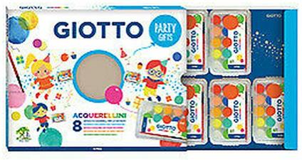 Giotto Party Gifts Acquerellini - 8 astucci da 15 pz