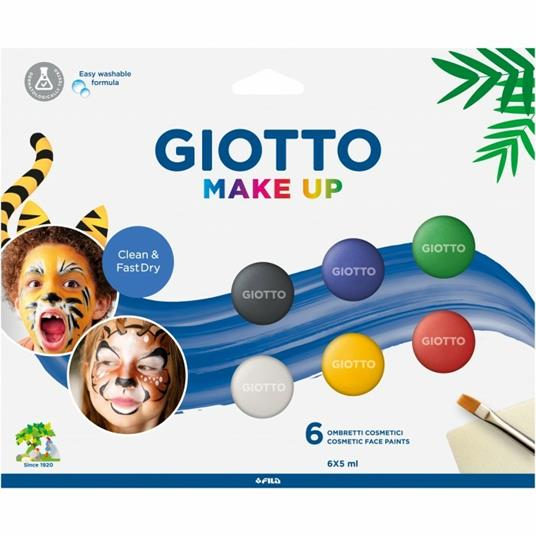 Ombretti cosmetici Giotto Make Up colori classici. Confezione 6 colori -  Giotto - Giotto Make Up - Perline e gioielli - Giocattoli | IBS