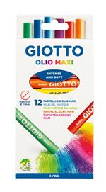 Astuccio appendibile 12 pastelli a olio giotto