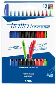 Tratto 1Uno Grip Astuccio 12 pz Colori scuola