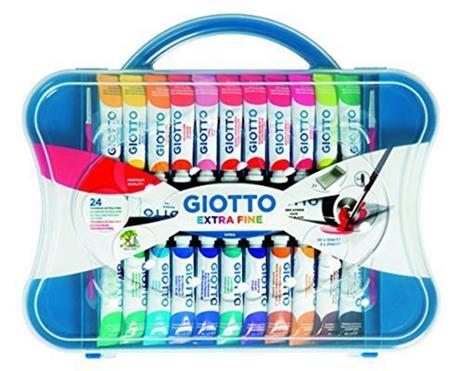 Tempera Giotto Extra in tubetto 12 ml. Scatola 7 colori assortiti - Giotto  - Cartoleria e scuola
