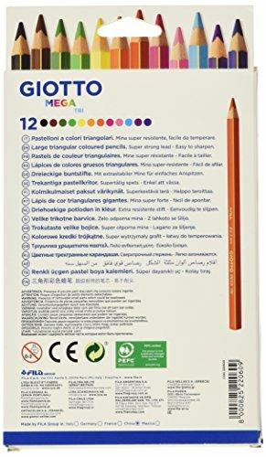 Pastelli Giotto Mega Tri. Scatola 12 matite colorate assortite - Giotto -  Cartoleria e scuola | IBS