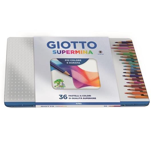 Pastelli colorati Giotto Supermina, 36 matite