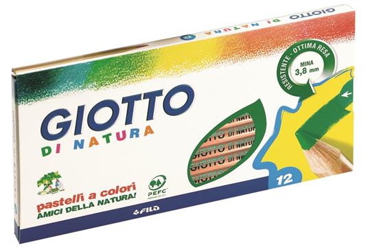 Pastelli Giotto di Natura. Astuccio 12 matite colorate