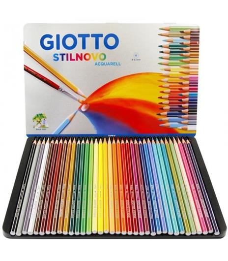 Pastelli acquerellabili Giotto Stilnovo Acquarell. Scatola in metallo 36  matite colorate - Giotto - Cartoleria e scuola | IBS