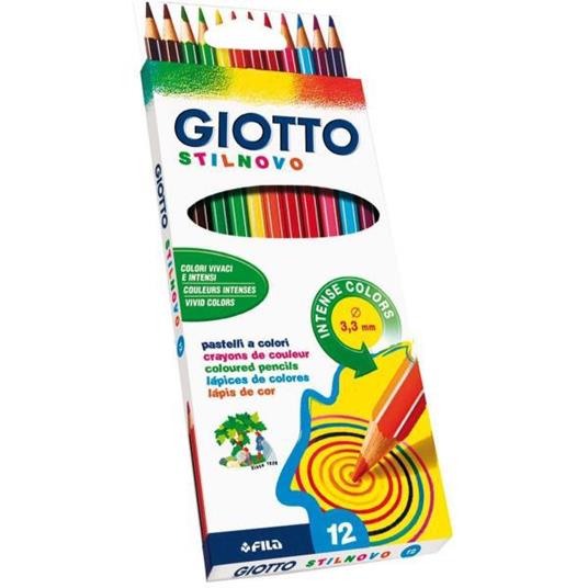 Pastelli legno giotto stilnovo - school pack 192pz .523400: Pastelli cera,  legno, olio