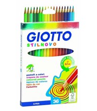 Pastelli Matite Colorate Giotto Assortiti Confezione da 36 pezzi 3,3 mm -  Cartolibreria - - Multistore Convenienza