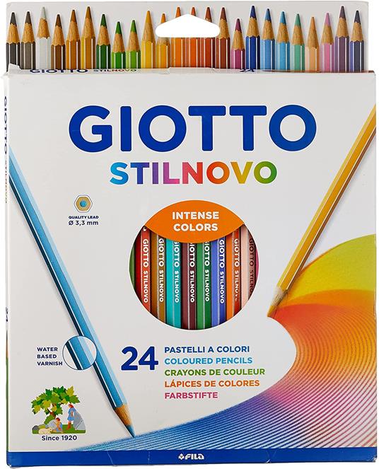 Tempere GIOTTO Extra 12 ml assortiti scatola 12 tubetti + 1 pennello -  304100 - Lineacontabile