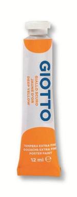 Giotto tempera Extra in tubetto 12 ml in confezione 6 pezzi giallo scuro