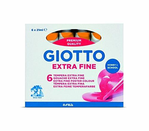 Giotto tempera Extra in tubetto 21ml in confezione 6 pezzi giallo scuro - 3