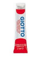 Giotto tempera Extra in tubetto 21ml in confezione 6 pezzi rosso vermiglione