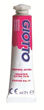 Giotto tempera Extra in tubetto 21ml in confezione 6 pezzi magenta