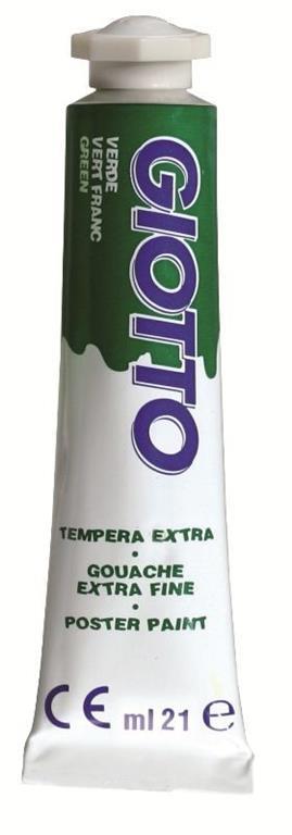 Giotto tempera Extra in tubetto 21ml in confezione 6 pezzi verde - 2