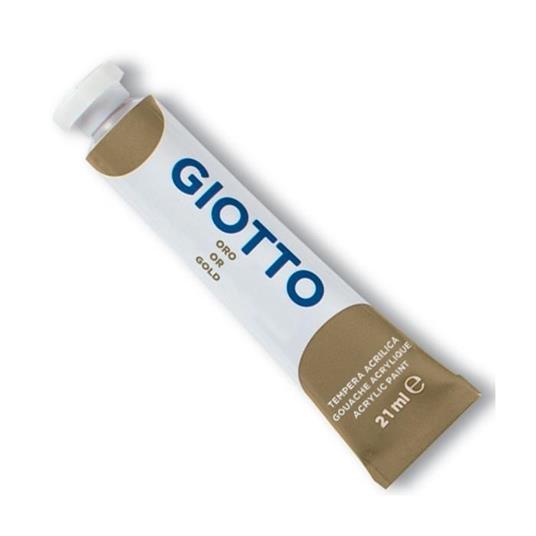 Giotto tempera acrilica extra concentrata in tubetto 21ml in astuccio 6 pezzi oro