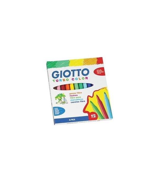 Pennarelli Giotto turbo color punta fine - schoolpack 144 pezzi in 12 COLORI