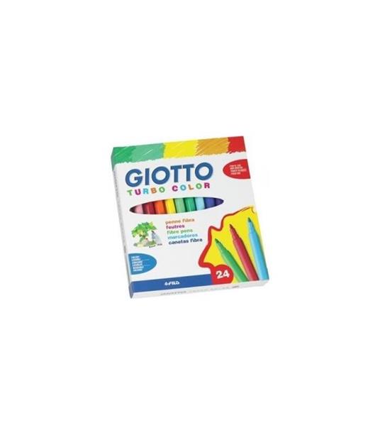 Pennarelli Giotto Turbo color. Scatola 24 colori assortiti - Giotto -  Cartoleria e scuola | IBS