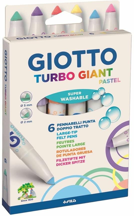 Pennarelli GIOTTO Turbo Giant punta conica 7,5 mm assortiti