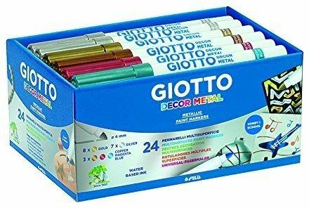 Pennarelli multisuperficie Giotto Decor Metal. Schoolpack 24 colori assortiti